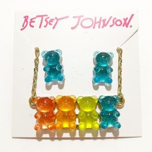 SOLD Mercari Betsey Johnson Gummy Bear Necklace & Earring Set
